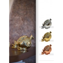 Bomboniera melograno bronzo oro argento